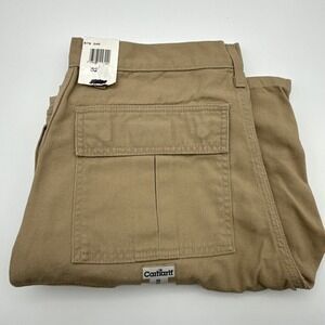 Carhartt B78 DWD Mens Canvas Cargo Shorts Tan Khaki Size 32 NWT Workwear